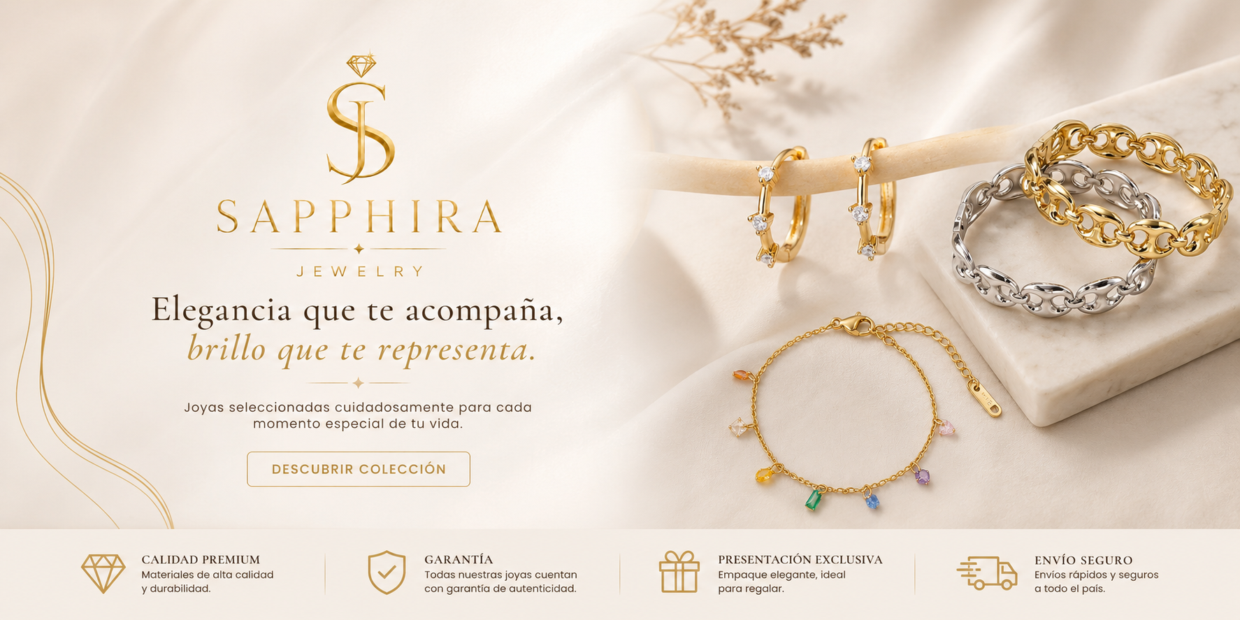 Sapphira Jewelry — Elegancia que te acompaña, brillo que te representa